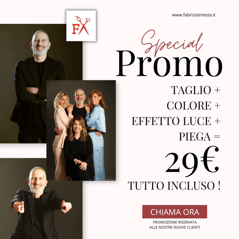 fabrizio in testa parrucchiere roma promo 29€